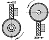 crossed-axe helical gears